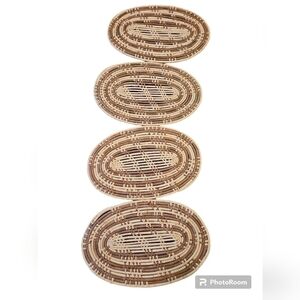 Woven Brown Table Placemats Set